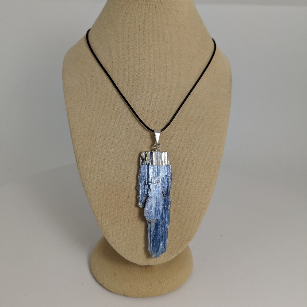 Kyanite necklace, gemstone jewelry, gift box, truth stone, throat chakra